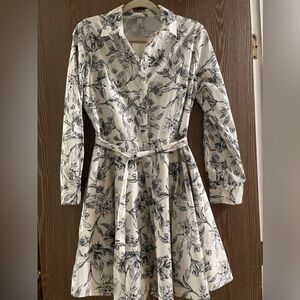 Floral Print Long Sleeve Dress
